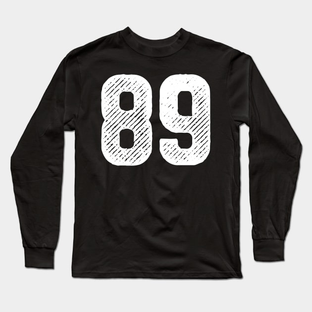 Eighty Nine 89 Long Sleeve T-Shirt by colorsplash